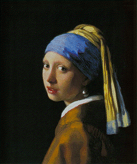Portrait algorithm preview with display-adjusted colors